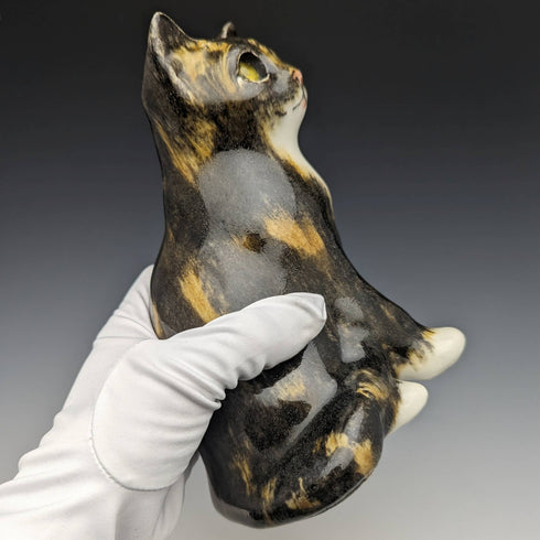 British Winstan Ray Kensington Cat Sabi Cat Pottery Figurine (Size 2)